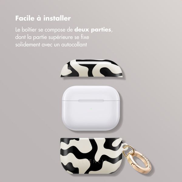Selencia Coque Vivid Apple AirPods 3 - Art Wave Black