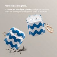 Selencia Coque Vivid  Apple Airpods 1 / 2 - Wave Vibes Classic Blue
