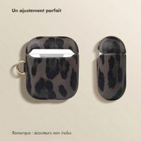 Selencia Coque Sabi motif panthère  Apple Airpods 1 / 2 - Midnight Black