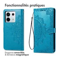 imoshion Etui de télephone Mandala Xiaomi Redmi Note 13 Pro (5G) / Poco X6 - Turquoise