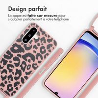 imoshion Coque design en silicone avec cordon Samsung Galaxy A26 - Animal Pink