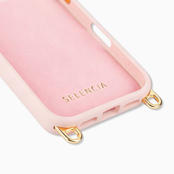 Selencia Coque arrière Rivièra avec MagSafe avec crochets amovibles Apple iPhone 17 Pro - Sorbet Pink