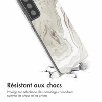 imoshion Coque design pour Samsung Galaxy S21 FE - Sandy Marble