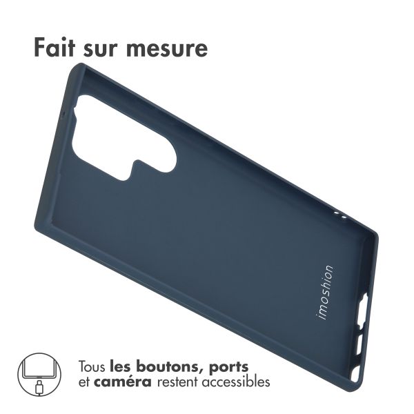 imoshion Coque Couleur Samsung Galaxy S23 Ultra - Bleu foncé