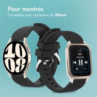 imoshion Bracelet en silicone souple Samsung Galaxy Watch 7 40/44 mm - Noir