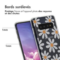 imoshion Coque Design Samsung Galaxy S10 - Daisy flower