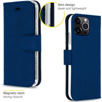 Accezz Étui de téléphone portefeuille Wallet iPhone 13 Pro - Bleu foncé