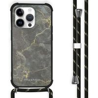 imoshion Coque Design avec cordon Apple iPhone 14 Pro - Black Marble