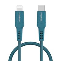 imoshion ﻿Câble Lightning vers USB-C - Non MFi - Textile tressé - 1 mètre - Bleu foncé