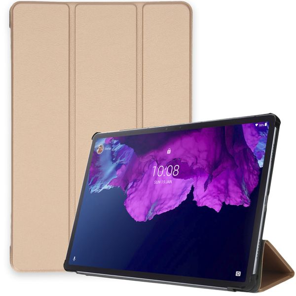 imoshion Coque tablette Trifold Lenovo Tab P11 / P11 Plus - Dorée