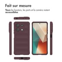 imoshion Coque arrière EasyGrip Xiaomi Redmi Note 13 (5G) - Aubergine