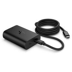 HP Chargeur rapide USB-C GaN original 65 watts | Chargeur d'ordinateur portable USB-C - Noir