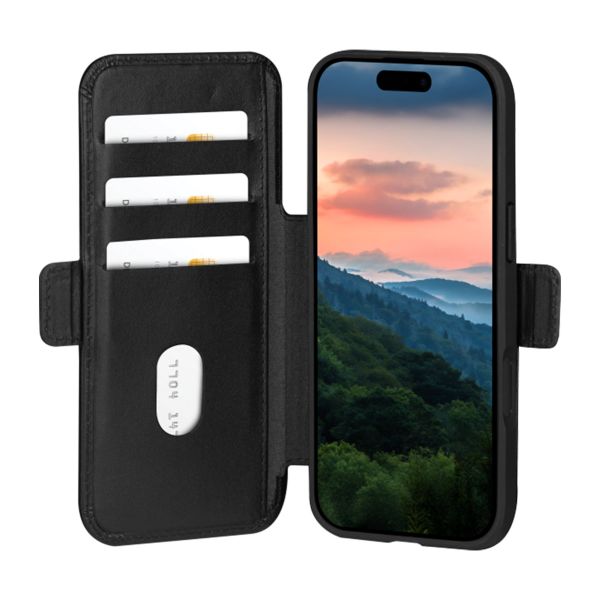 dbramante1928 Étui de télephone portefeuille Apple iPhone Air - Noir