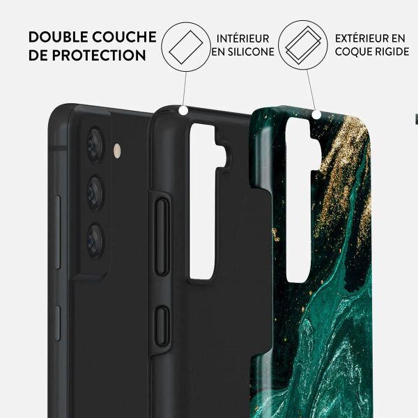 Burga Coque arrière Tough Samsung Galaxy S21 FE - Emerald Pool