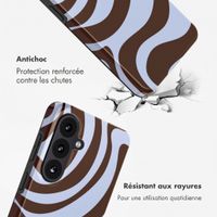 Selencia Coque arrière Vivid avec MagSafe Samsung Galaxy S26 - Dream Swirl Chocolate