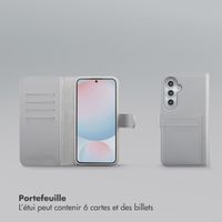 Selencia Étui portefeuille amovible Olyn avec MagSafe Samsung Galaxy S24 FE - Gris