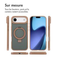 Accezz Coque Ring Stand avec MagSafe Apple iPhone Air - Marron