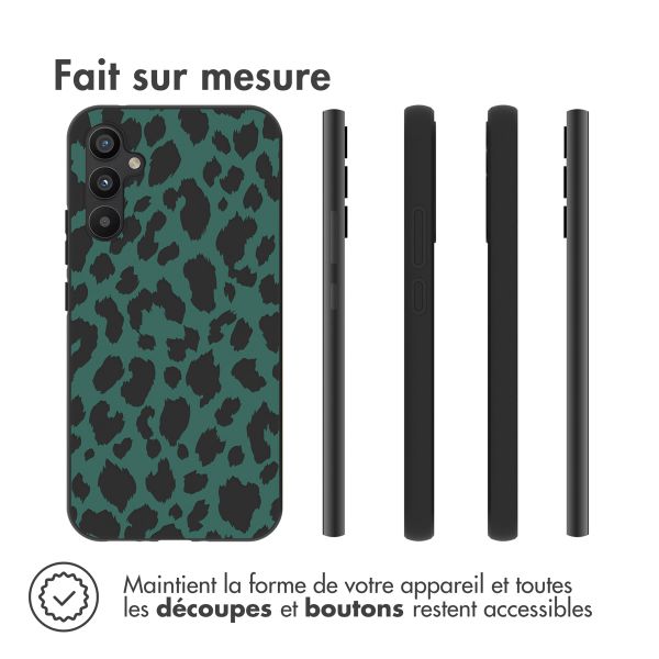 imoshion Coque Design Samsung Galaxy A34 (5G) - Léopard - Vert / Noir