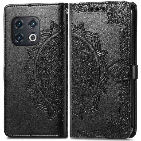 imoshion Etui de téléphone portefeuille Mandala OnePlus 10 Pro - Noir