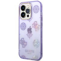 Guess Coque Peony Glitter Apple iPhone 14 Pro - Violet