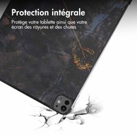 imoshion Coque tablette Design iPad Pro 13 (2024) M4 - Black Marble