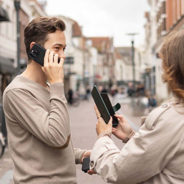 Selencia Étui portefeuille amovible Olyn avec MagSafe Samsung Galaxy S24 Ultra - Noir