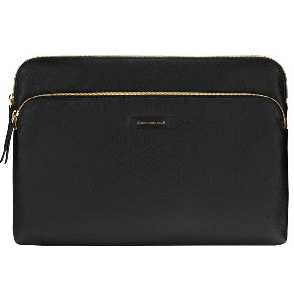 dbramante1928 ﻿Paris+ Sleeve - Pochette ordinateur 13 pouces - Cuir véritable - MacBook Pro / Air 13 pouces - Night Black