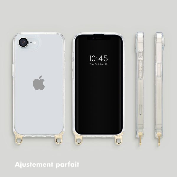 Selencia Coque arrière avec crochets amovibles Apple iPhone 16e - Transparent