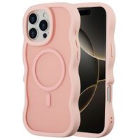 Selencia Coque arrière Wavy avec MagSafe Apple iPhone 16 Pro Max - Soft Pink