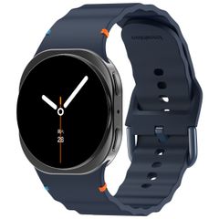 imoshion Bracelet Wave en silicone Samsung Galaxy Watch 8 (40/44mm) / Classic (46mm) - Bleu foncé