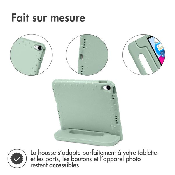 imoshion Coque kidsproof avec poignée iPad 11 (2025) 11 pouces / iPad 10 (2022) 10.9 pouces - Olive Green