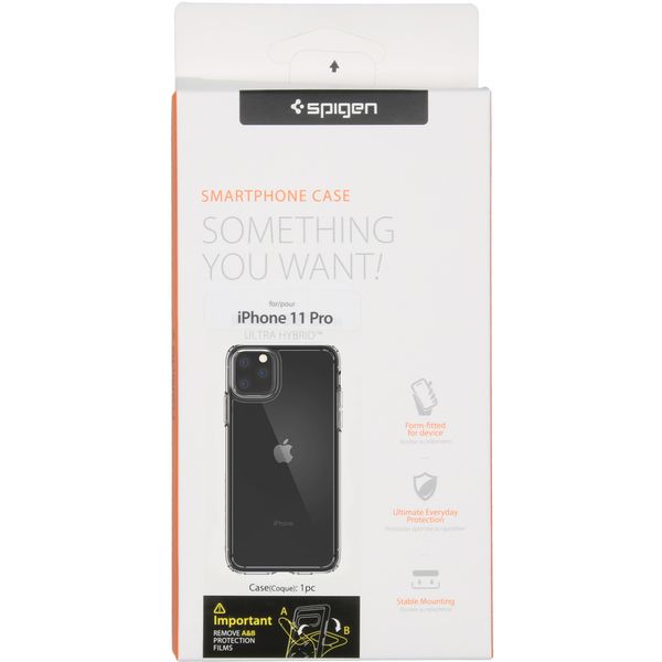 Spigen Coque Ultra Hybrid iPhone 11 Pro - Noir