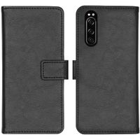 imoshion Étui de télephone portefeuille de luxe Sony Xperia 5 - Noir