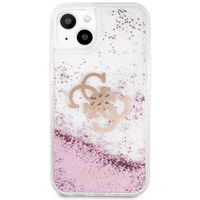 Guess Coque 4G Logo Liquid Glitter iPhone 13 Mini - Pink