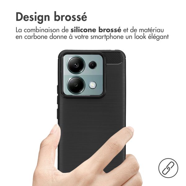 imoshion Coque Brushed Xiaomi Redmi Note 13 Pro (5G) / Poco X6 - Noir