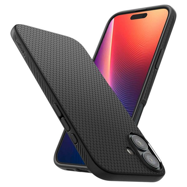 Spigen Coque Liquid Air™ iPhone 16 Plus - Matte Black