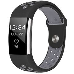 imoshion Bracelet sportif en silicone Fitbit Charge 2 - Noir / Gris