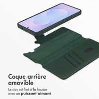 Accezz Étui de télephone portefeuille en cuir 2-en-1 avec MagSafe Samsung Galaxy S26 Plus - Cedar Green