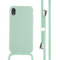 imoshion ﻿Coque en silicone avec cordon Apple iPhone Xr - Menthe verte