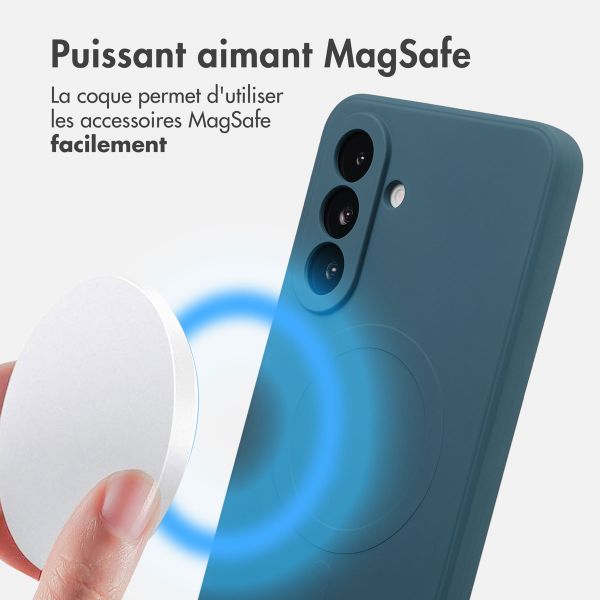 imoshion Coque Couleur avec MagSafe Samsung Galaxy A36 - Bleu foncé