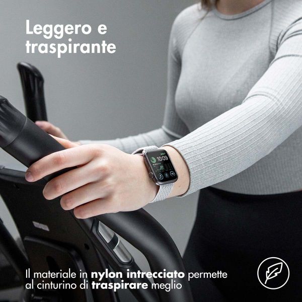 imoshion Bracelet en nylon élastique  - Connexion universelle 18 mm - Gris clair