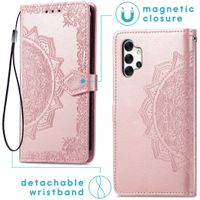 imoshion Etui de télephone Mandala Samsung Galaxy A32 (4G) - Rose Doré