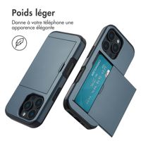 imoshion Coque arrière avec porte-cartes iPhone 16 Pro - Bleu foncé