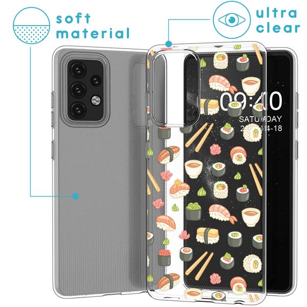 imoshion Coque Design Samsung Galaxy A52(s) (5G/4G) - Allover Sushi