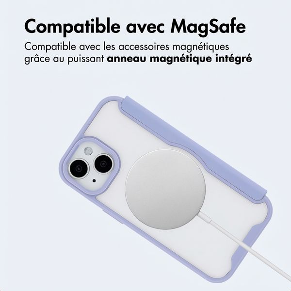 imoshion Bookcase transparente avec MagSafe Apple iPhone 15 - Lilas