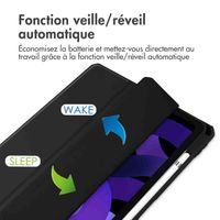 imoshion Coque tablette rigide Trifold iPad Air 11 pouces (2024) M2 / Air 5 (2022) / Air 4 (2020) - Noir