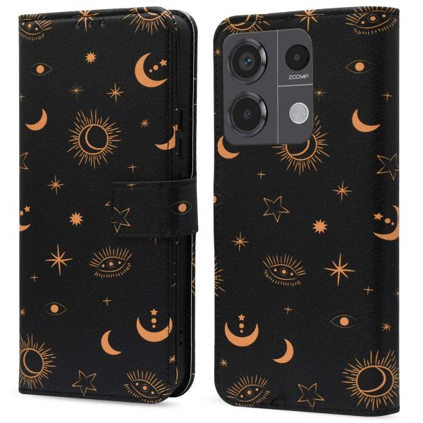 imoshion Étui de téléphone portefeuille Design Xiaomi Redmi Note 13 Pro (5G) / Poco X6 - Sky Black