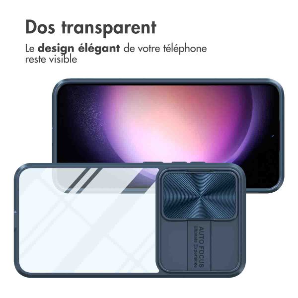 imoshion Coque arrière Camslider Samsung Galaxy S24 - Bleu foncé