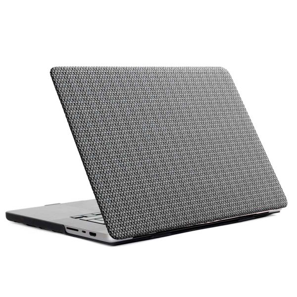 Selencia Coque tissée pour Apple MacBook Pro 16 pouces (2021) / Pro 16 pouces (2023) M3 chip - Gris