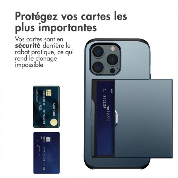 imoshion Coque arrière avec porte-cartes Apple iPhone 14 Pro - Bleu foncé